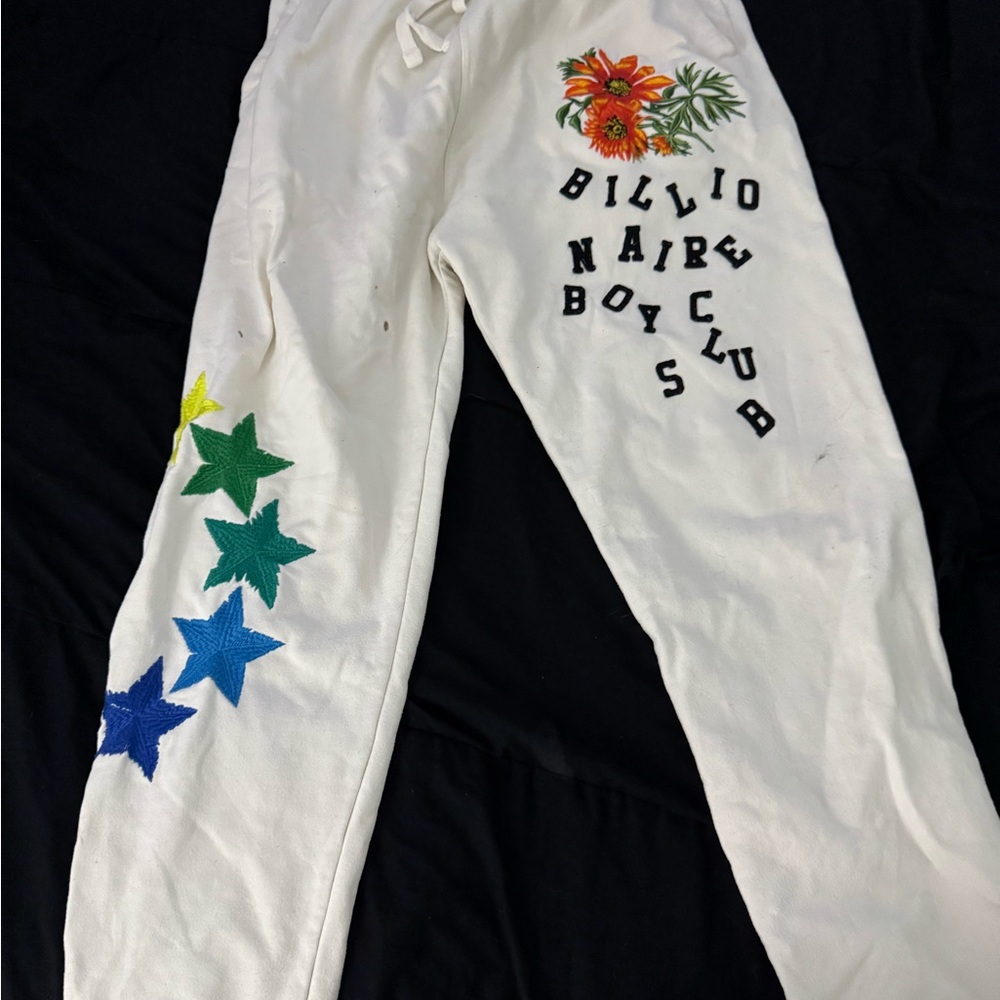 Billionaire Boys Club mens White Sweatpants